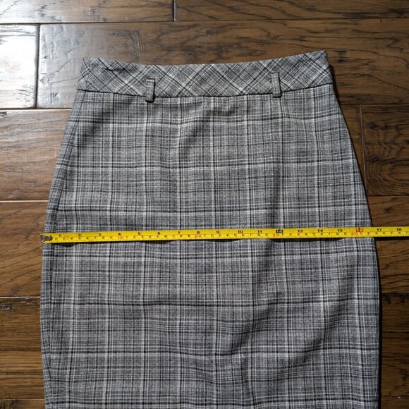 RW&CO pencil skirt grey plaid size 0 - Picture 8 of 16